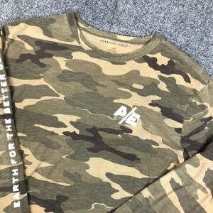 American Eagle Outfitters Camouflage Long Sleeve T Shirt Mens Medium M Standard